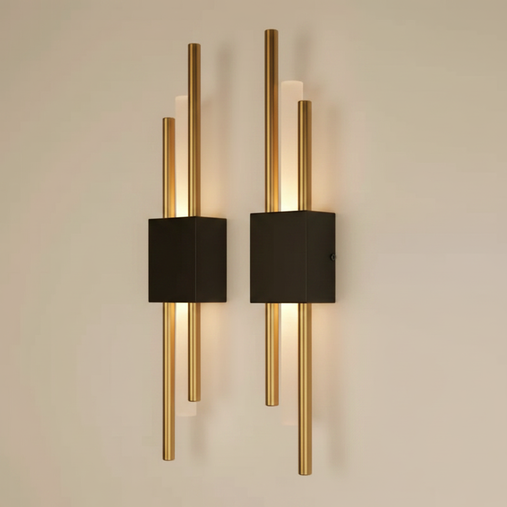 Aplique de pared Glitch | Lámpara LED regulable con control táctil y mando a distancia
