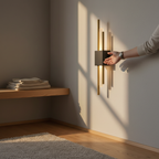 Aplique de pared Glitch | Lámpara LED regulable con control táctil y mando a distancia
