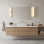 Aplique de pared LED de latón con pantalla de alabastro para interiores modernos