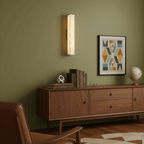 Aplique de pared LED de latón con pantalla de alabastro para interiores modernos