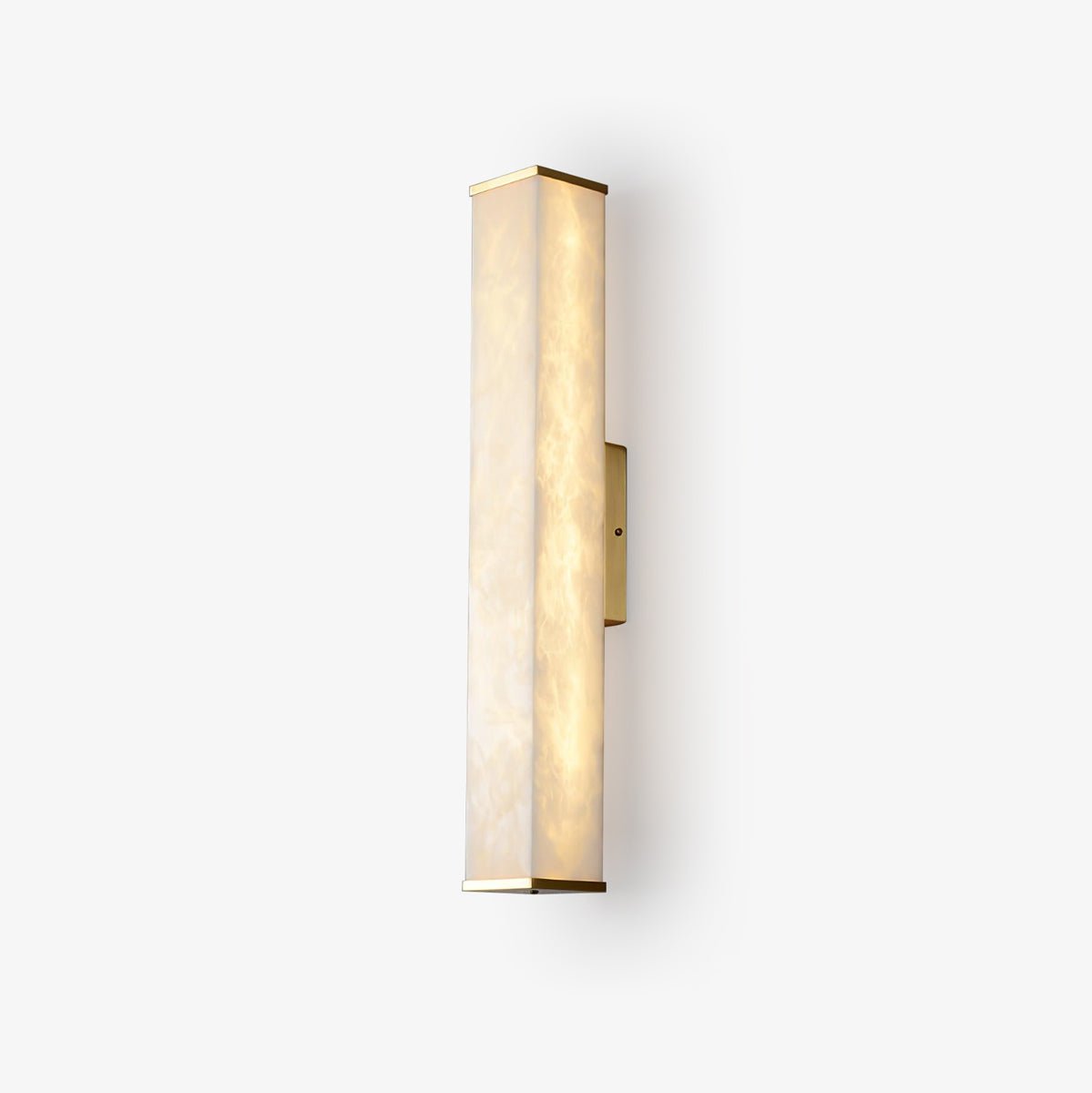 Aplique de pared LED de latón con pantalla de alabastro para interiores modernos