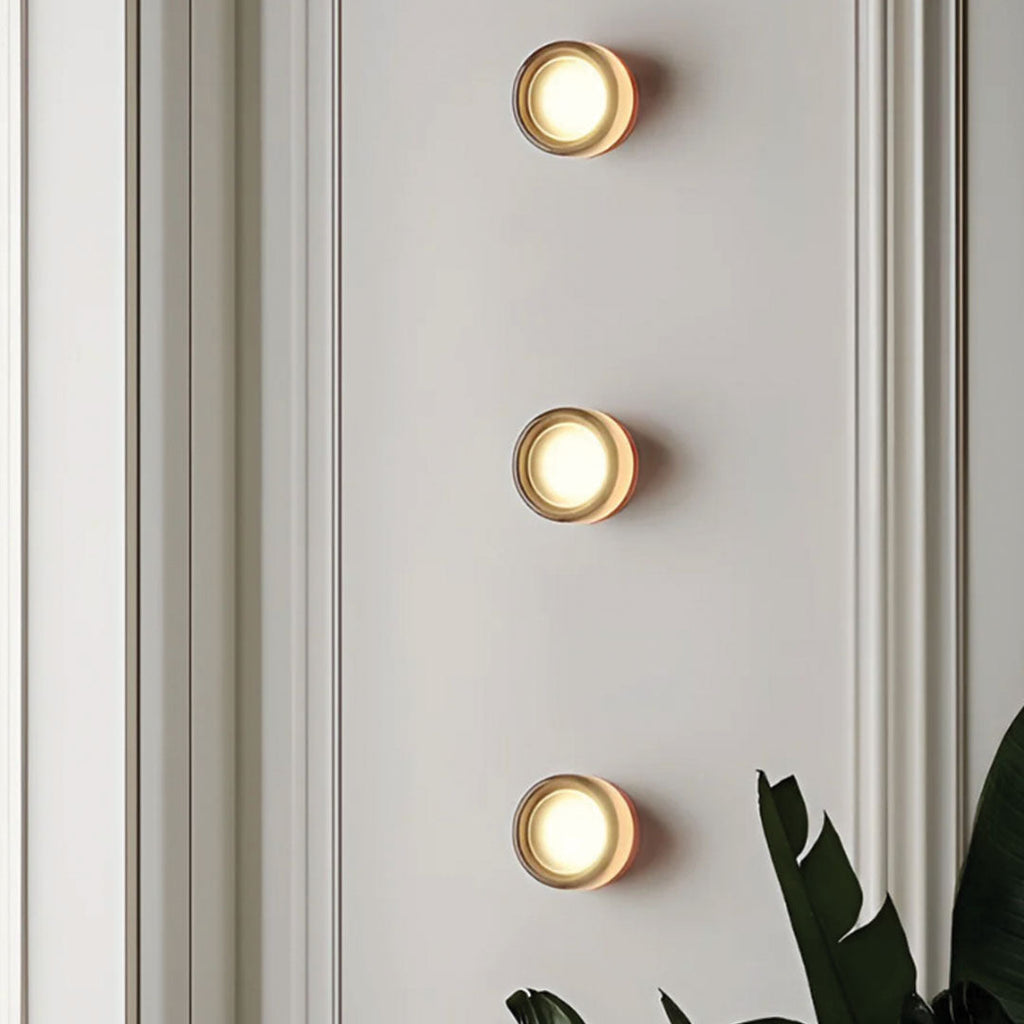 Aplique de pared LED redondo de acrílico moderno