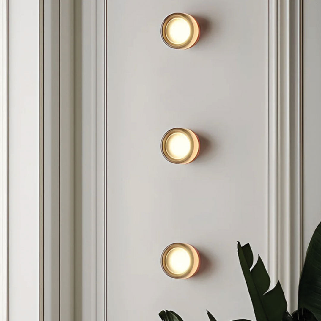 Aplique de pared LED redondo de acrílico moderno