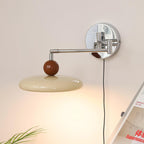 Aplique de pared Lola con disco redondo y LED integrado para interior