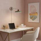 Aplique de pared Lola con disco redondo y LED integrado para interior