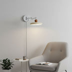 Aplique de pared Lola con disco redondo y LED integrado para interior
