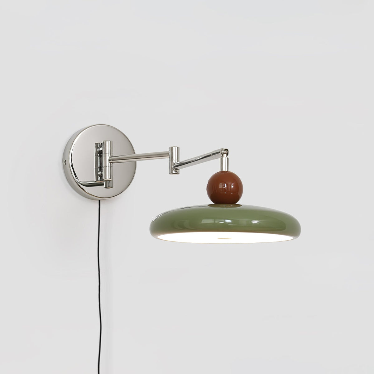 Aplique de pared Lola con disco redondo y LED integrado para interior