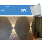 Aplique LED de pared exterior e interior impermeable