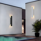 Aplique LED de pared moderno resistente a la intemperie de aluminio para exterior