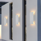 Aplique LED de pared moderno resistente a la intemperie de aluminio para exterior