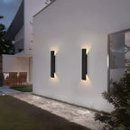 Aplique LED de pared moderno resistente a la intemperie de aluminio para exterior