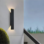 Aplique LED de pared moderno resistente a la intemperie de aluminio para exterior