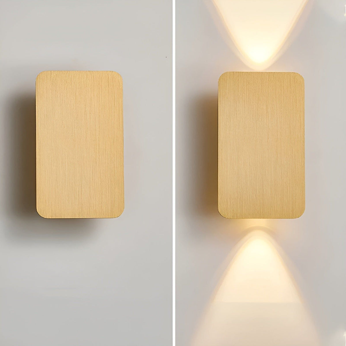 Aplique LED rectangular moderno para escalera y pasillo