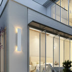 Aplique de pared exterior de aluminio impermeable con iluminación LED bidireccional