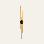 Aplique de pared LED vertical moderno de hierro