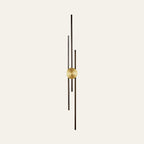 Aplique de pared LED vertical moderno de hierro