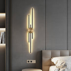 Aplique de pared LED vertical moderno de hierro