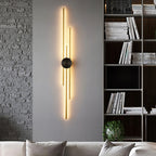 Aplique de pared LED vertical moderno de hierro
