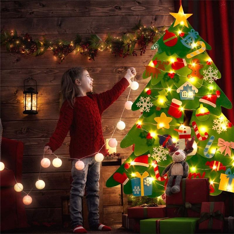 Árbol de Navidad de fieltro DIY para niños