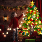 Árbol de Navidad de fieltro DIY para niños