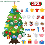Árbol de Navidad de fieltro DIY para niños