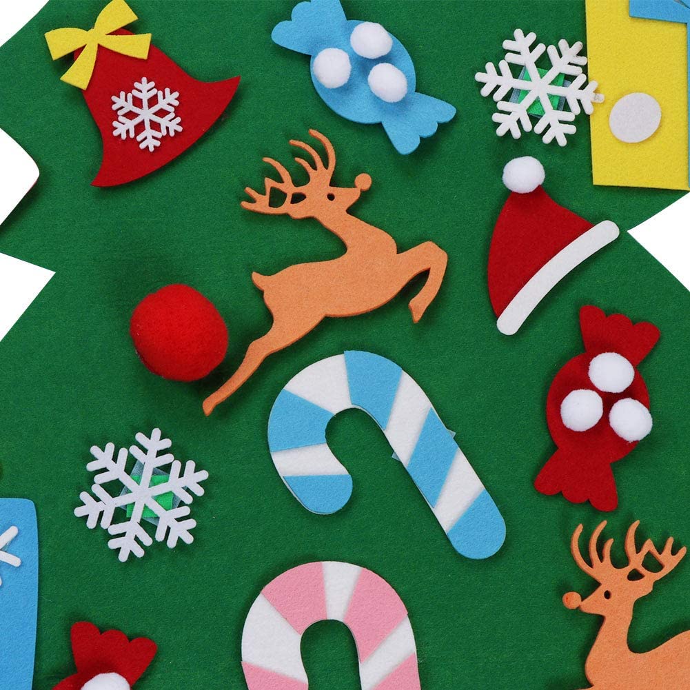 Árbol de Navidad de fieltro DIY para niños