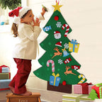 Árbol de Navidad de fieltro DIY para niños