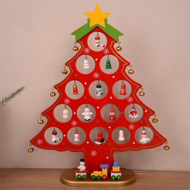 Árbol de Navidad de madera para montar