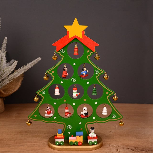 Árbol de Navidad de madera para montar