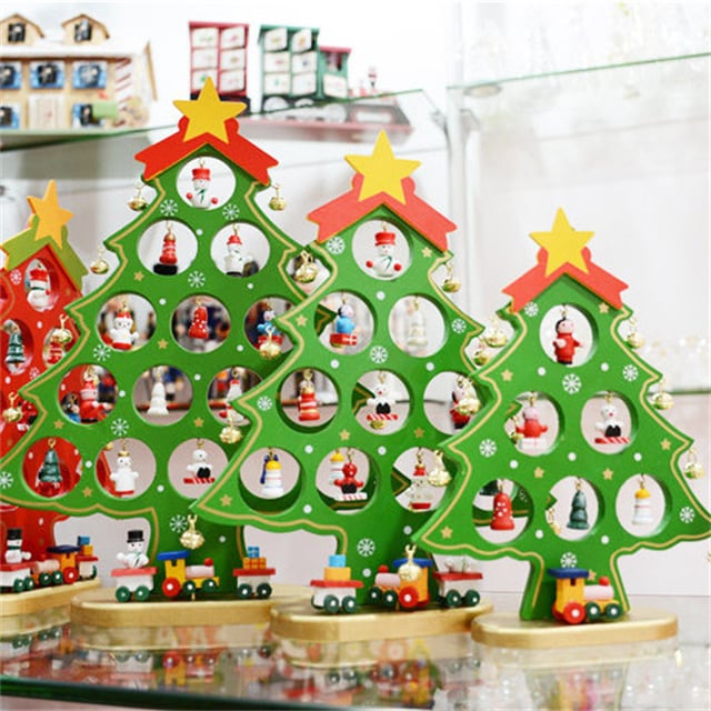 Árbol de Navidad de madera para montar