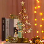 Árbol de Navidad LED elegante con luz cálida para ambiente festivo