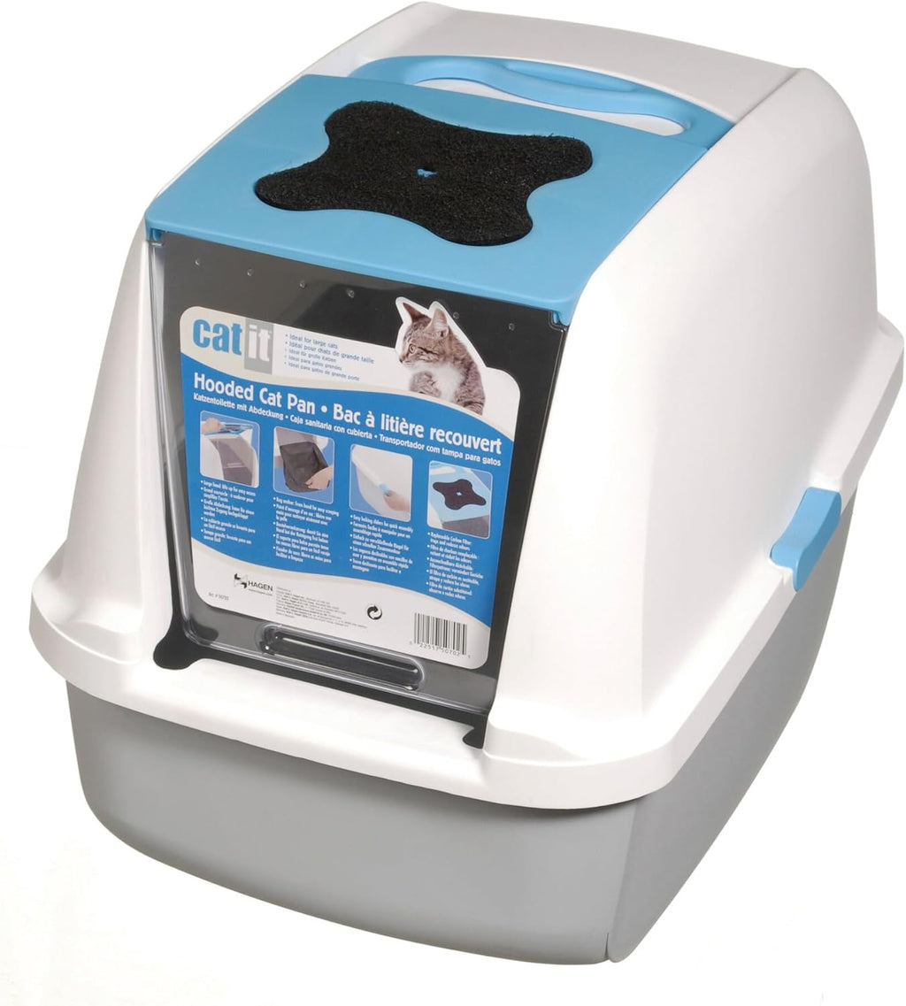 Arenero cubierto XL para gatos con control de olores PetHome