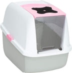 Arenero cubierto XL para gatos con control de olores PetHome