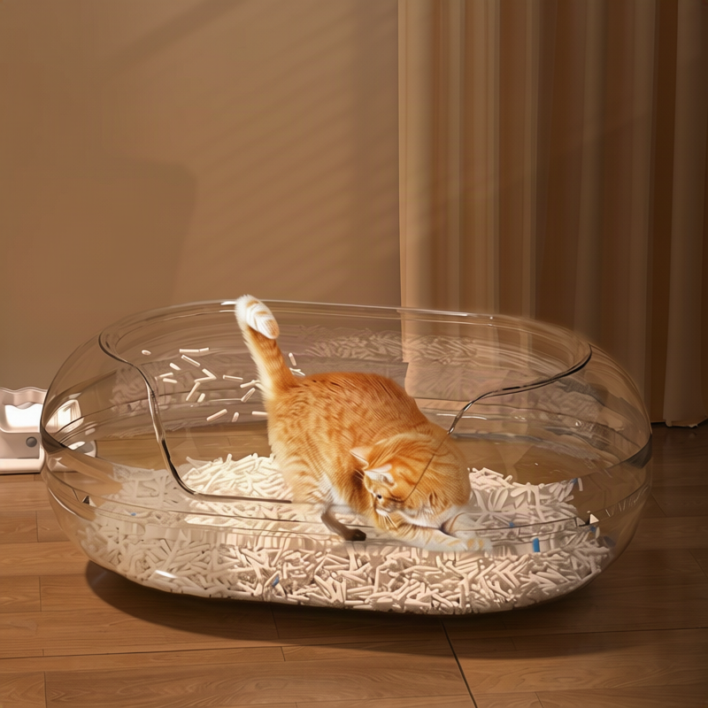 Arenero semiabierto para gatos de 35 cm de ancho
