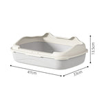 Arenero semiabierto para gatos de 35 cm de ancho