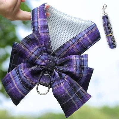 Arnés ajustable para perro AURÉLIEN con lazo decorativo