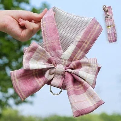 Arnés ajustable para perro AURÉLIEN con lazo decorativo