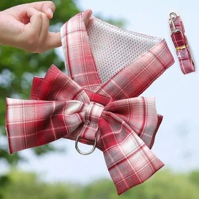 Arnés ajustable para perro AURÉLIEN con lazo decorativo