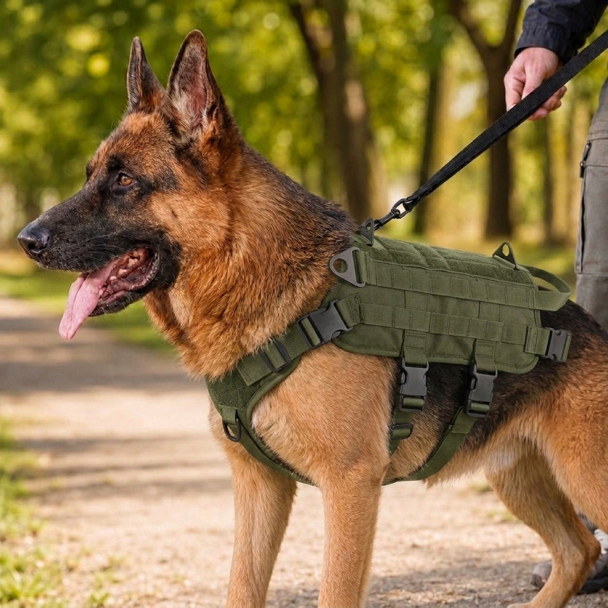 Arnés mochila táctico para perros – Senderismo y paseos diarios con bolsas desmontables
