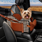 Asiento de coche para perros con malla transpirable y arnés de seguridad