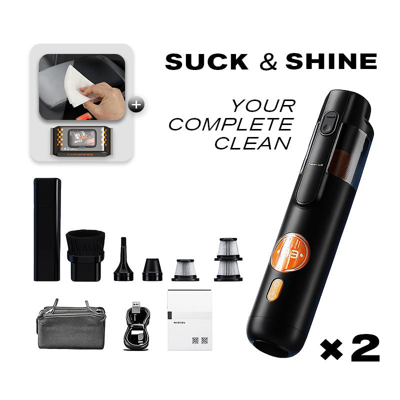Aspirador de mano SwiftClean con 5 accesorios versátiles
