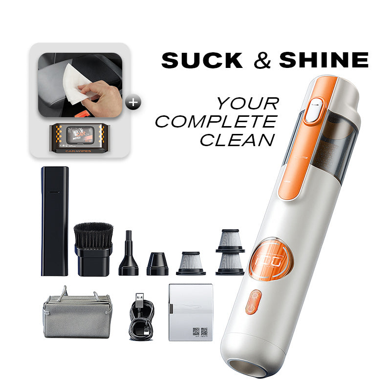 Aspirador de mano SwiftClean con 5 accesorios versátiles