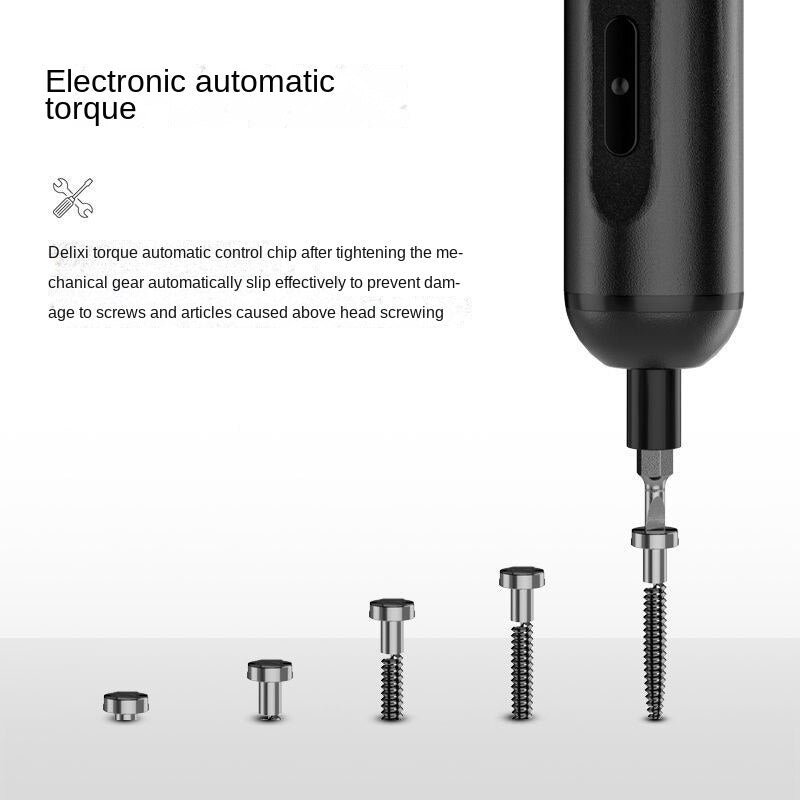 Atornillador eléctrico recargable Turbo con accesorios
