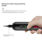 Atornillador eléctrico recargable Turbo con accesorios