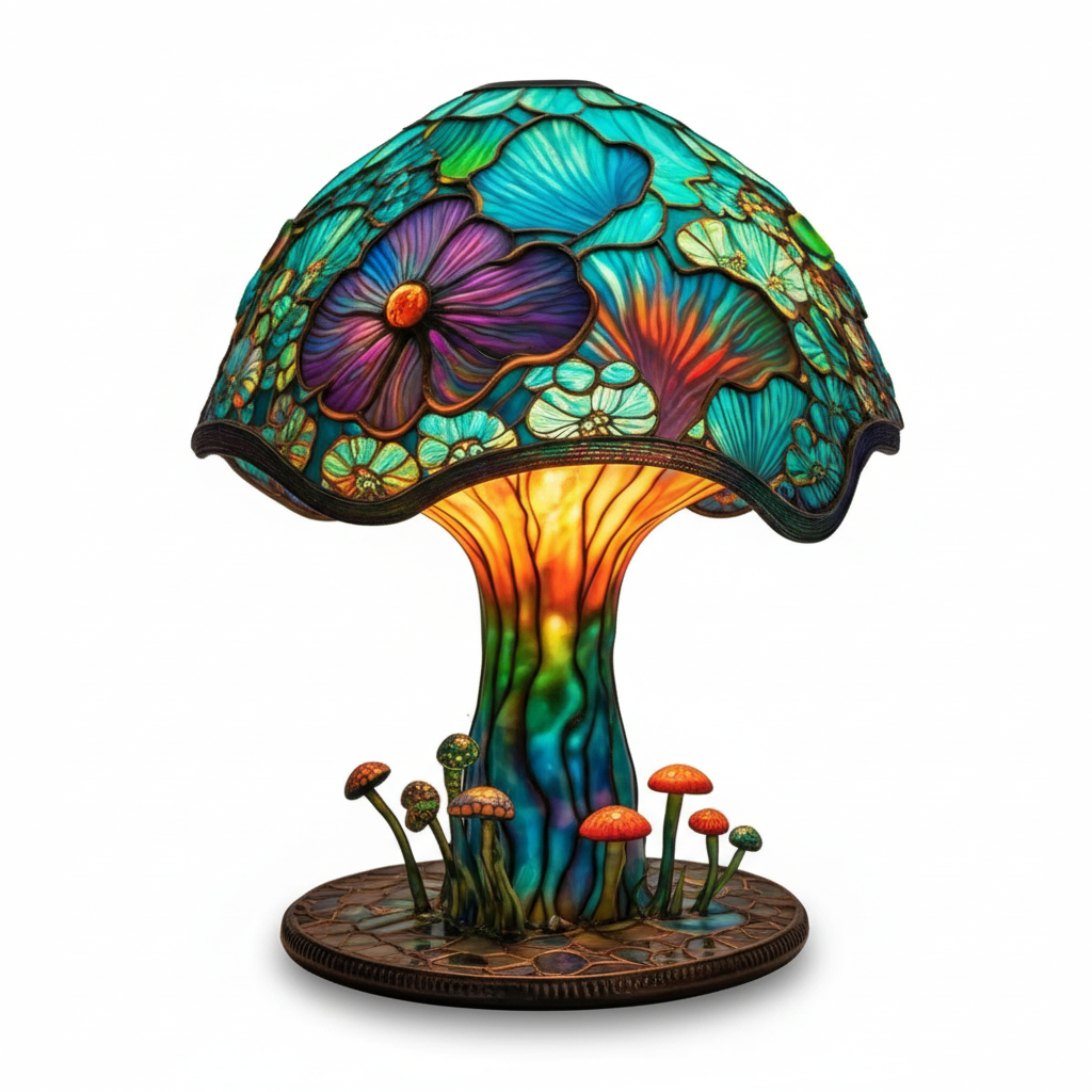 AuraGlass – Lámpara mágica de cristal de colores para un ambiente relajante