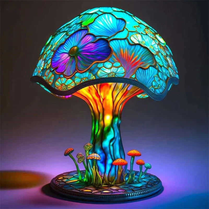 AuraGlass – Lámpara mágica de cristal de colores para un ambiente relajante