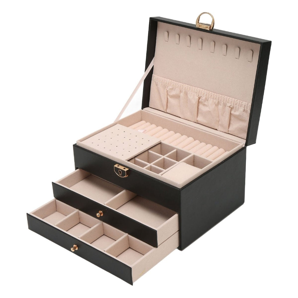 AURELIA BOX – Joyero de piel multicapa para un almacenamiento elegante