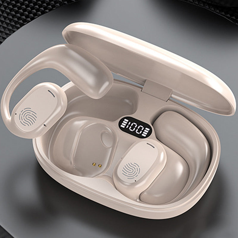 Auriculares Bluetooth de conducción ósea con gancho ergonómico