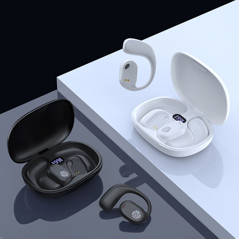 Auriculares Bluetooth de conducción ósea con gancho ergonómico