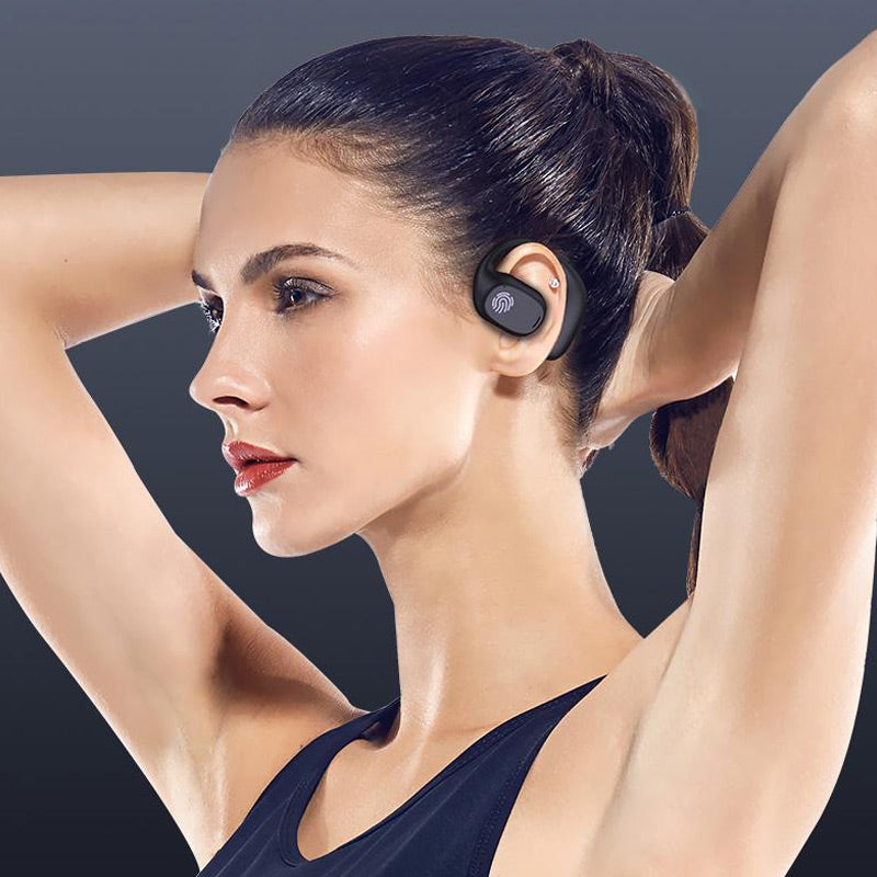 Auriculares Bluetooth de conducción ósea con gancho ergonómico